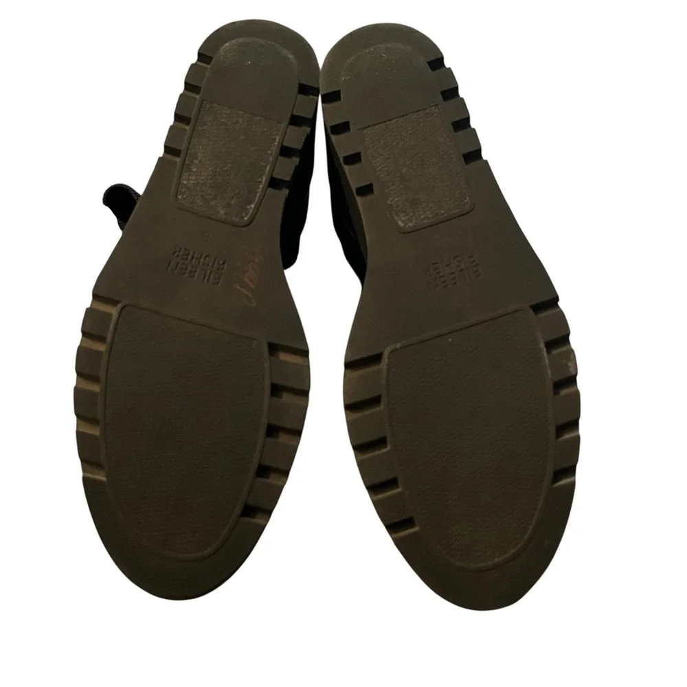 Eileen Fisher Black Alec Round-Toe Stretch Wedges 8